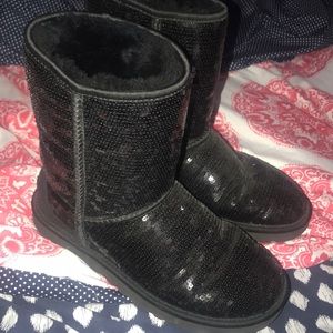Black Sequin Ugg’s